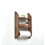 Aberto Design Especiero y Colgador de Toallas de Madera Natural, 48x29x10 cm